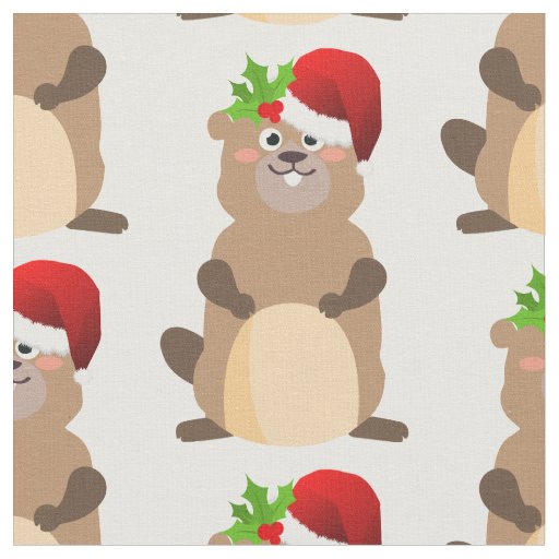 Santa Claus christmas gopher fabric