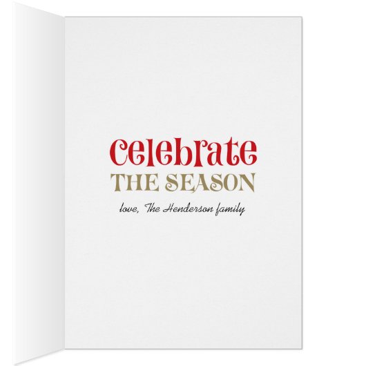 Santa Claus Christmas Greeting Cards (Inside (Right))