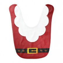 Santa Claus Christmas Holiday Baby Bibs