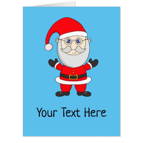 Santa Claus Christmas Holiday Card