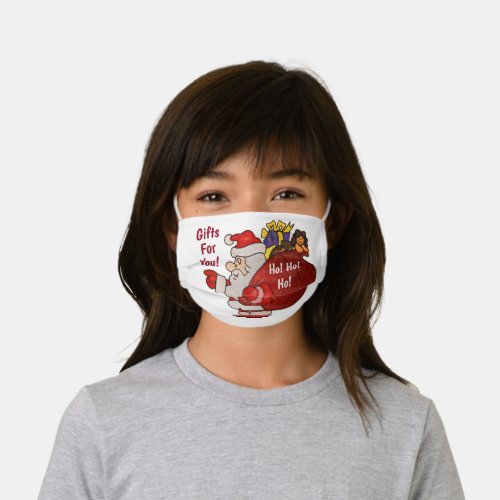  Santa Claus Christmas Holiday Fun Personalize Kids Cloth Face Mask