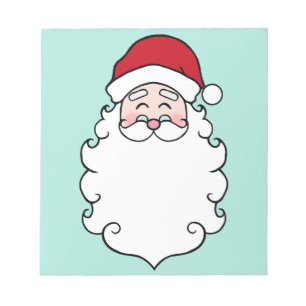 Santa Claus Christmas Holiday Notepad Gift