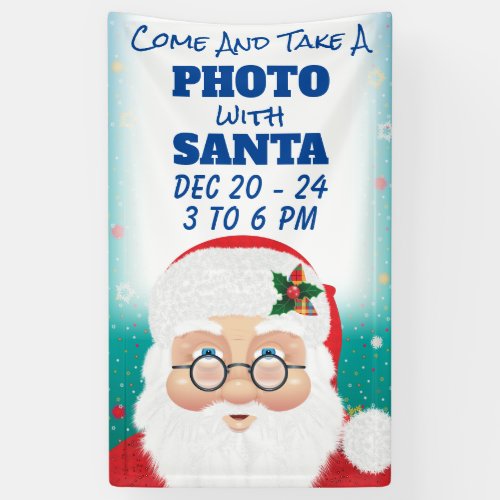 Santa Claus Christmas Holiday Photo Banner