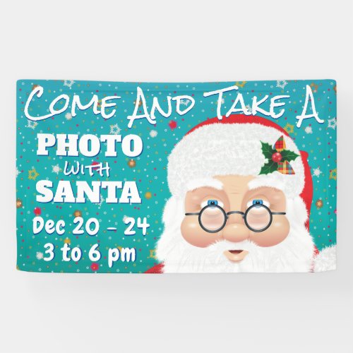 Santa Claus Christmas Holiday Photo Banner