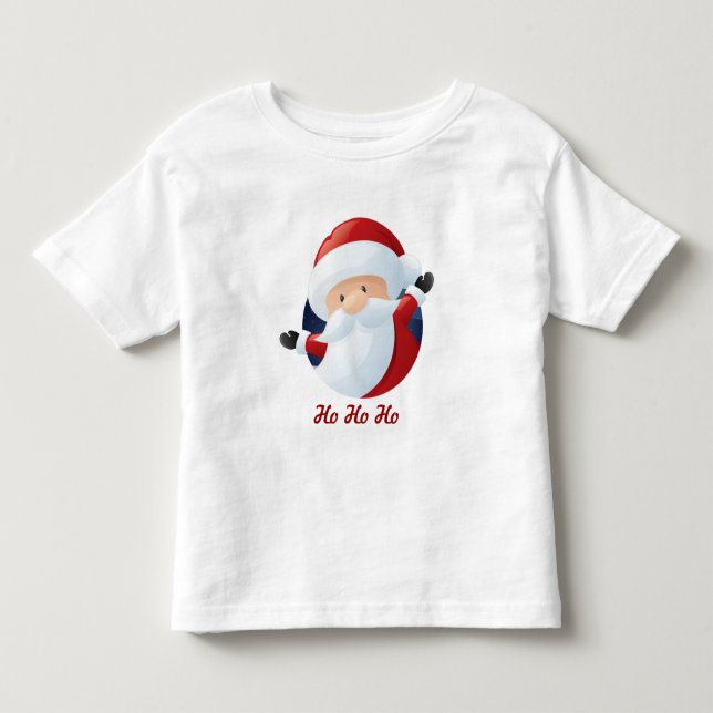 Santa Claus Christmas Holiday Tee Shirt (Front)