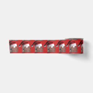 Santa Claus Christmas Horse Satin Ribbon