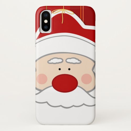 Santa Claus Christmas Humor iPhone XS Case