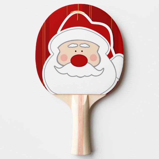Santa Claus Christmas Humor Ping-Pong Paddle (Front)