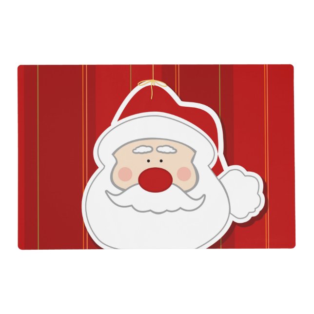 Santa Claus Christmas Humor Placemat (Back)