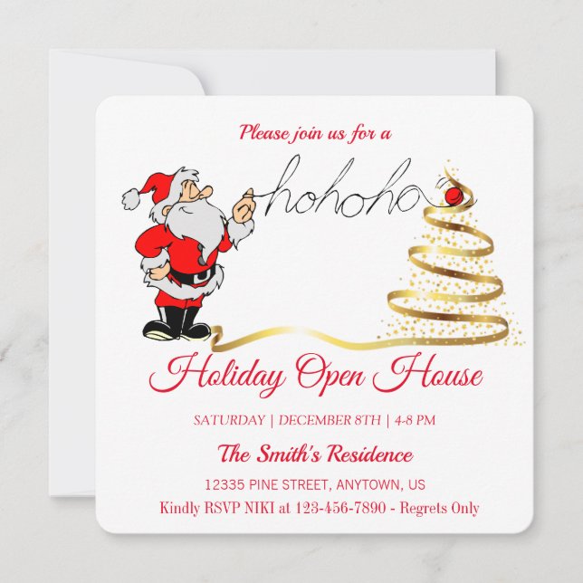 Santa Claus, Christmas magic Holiday Card (Front)