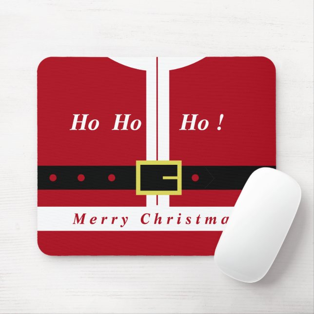 Santa Claus Christmas Mouse Pad (With Mouse)