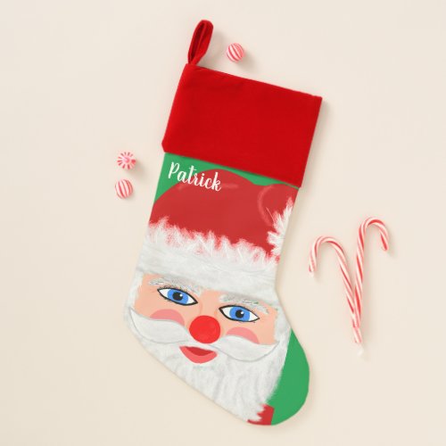 Santa Claus Christmas Name Stocking