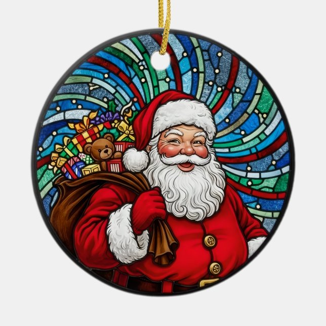 Santa Claus Christmas Ornament (Front)
