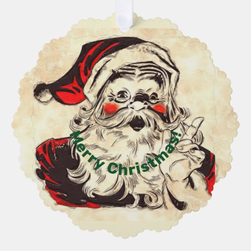 Santa Claus _ Christmas  Ornament Card
