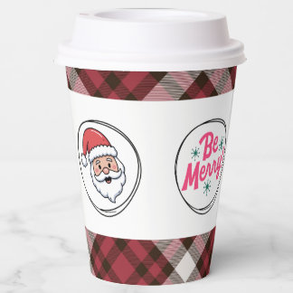Santa Claus Christmas Paper Coffee Cups