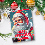 Santa Claus Christmas Personalized Kids Holiday Card<br><div class="desc">Santa Claus Christmas Personalized Kids holiday card.</div>