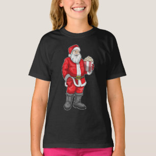 Santa Claus Christmas Popcorn T-Shirt