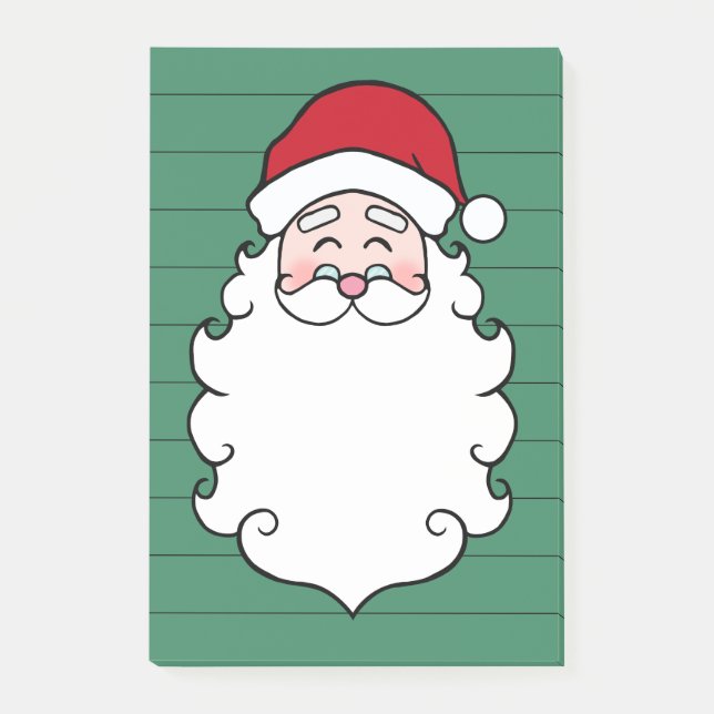Santa Claus Christmas Post It Notes Gift (Front)