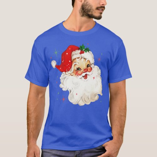 santa claus christmas retro xmas vintage T_Shirt