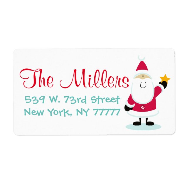 30 GINGERBREAD MAN CHRISTMAS PERSONALIZED RETURN ADDRESS LABELS 1 In X 2.625 In - Foto 3