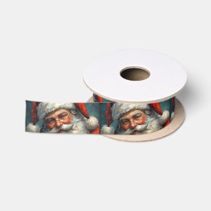 Santa Claus Christmas Satin Ribbon