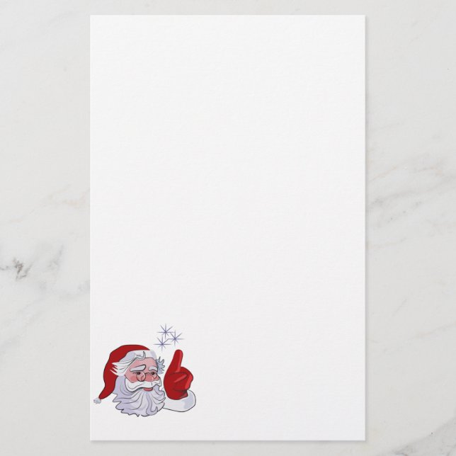 Santa Claus Christmas Stationery (Front)