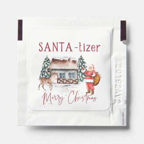 Santa Claus Christmas Stocking Stuffer Hand Sanitizer Packet