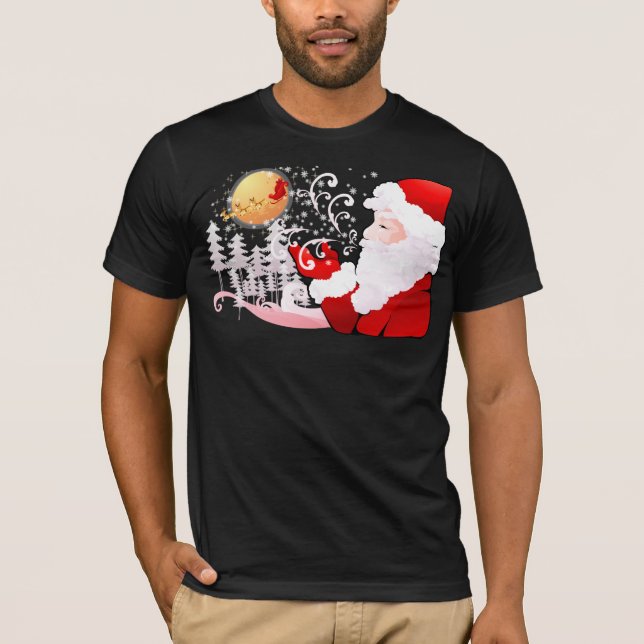 Santa Claus Christmas T-Shirt (Front)