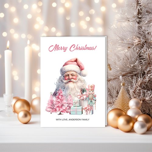 Santa Claus Christmas Trees  Nutcrackers  Card