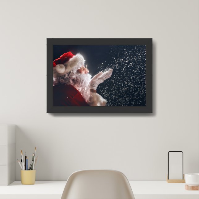 Santa Claus Christmas Wall Art Printable (Home Office)
