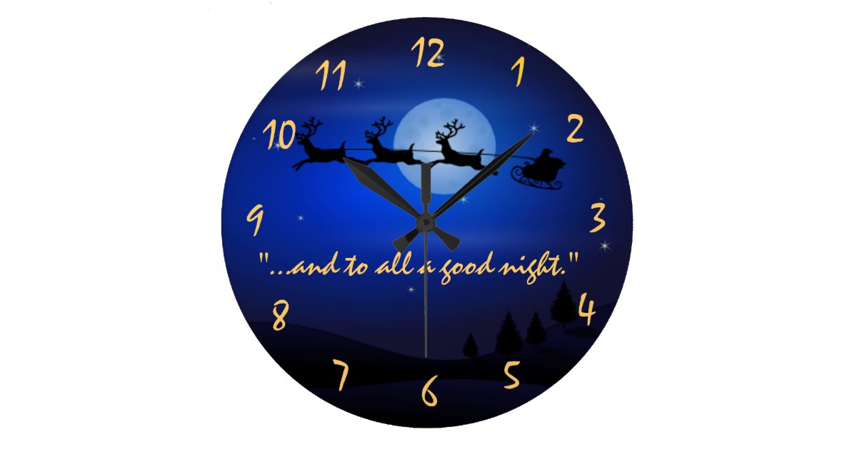 Santa Claus Christmas Wall Clock | Zazzle.com