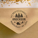Santa Claus Christmas Winter Wonderland Rubber Stamp<br><div class="desc">Santa Claus Christmas Winter Wonderland rubber stamp Whether you're sending out Christmas cards, invitations, or just want to add a festive touch to your outgoing mail, this stamp will make your envelopes stand out. Spread holiday cheer with every piece of mail you send. Order your Santa's Sleigh Return Address Stamp...</div>