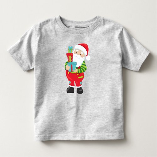 Santa Claus Christmas Xmas Gifts Presents Toddler T_shirt