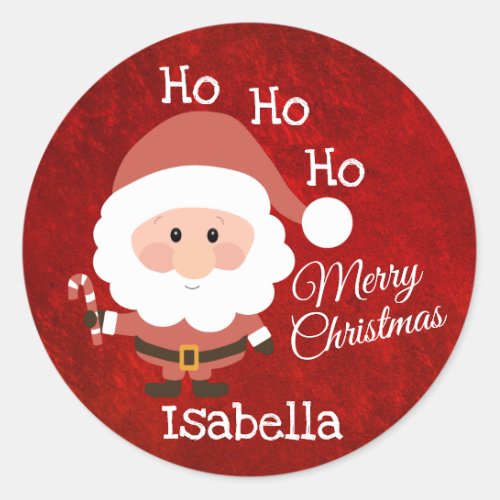 Santa Claus Classic Round Sticker