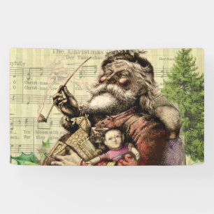 Santa Claus Classic Thomas Nast Illustration  Banner