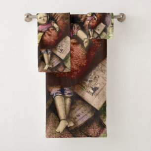 Santa Claus Classic Thomas Nast Illustration  Bath Towel Set