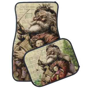 Santa Claus Classic Thomas Nast Illustration  Car Floor Mat
