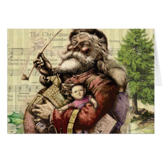 Santa Claus Classic Thomas Nast Illustration  Cards (Front Horizontal)