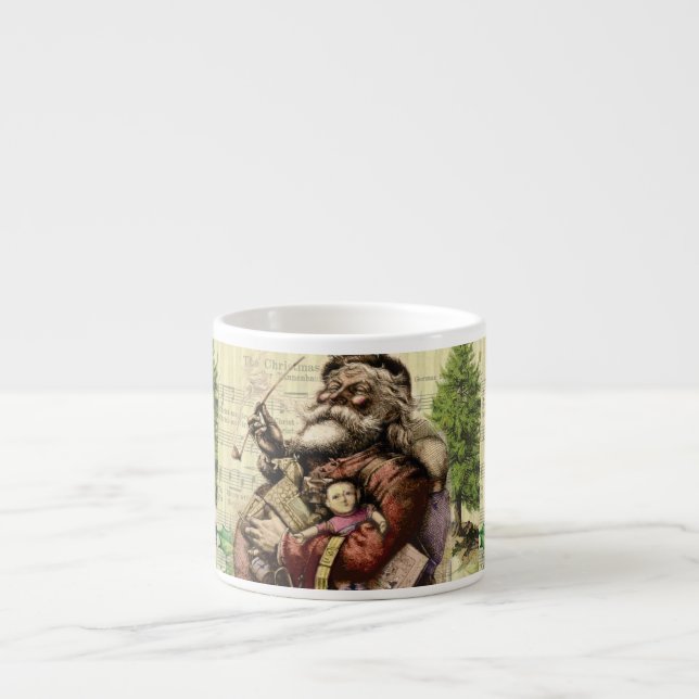 Santa Claus Classic Thomas Nast Illustration  Espresso Cup (Front)