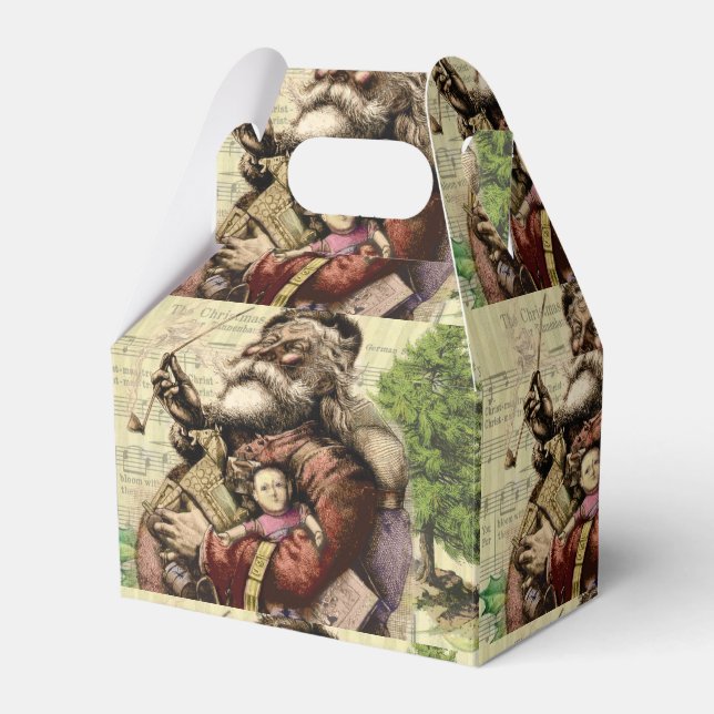 Santa Claus Classic Thomas Nast Illustration  Favor Boxes (Front Side)