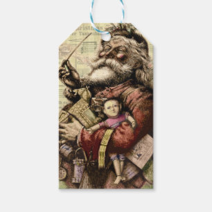 Santa Claus Classic Thomas Nast Illustration Gift Tags