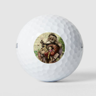 Santa Claus Classic Thomas Nast Illustration  Golf Balls