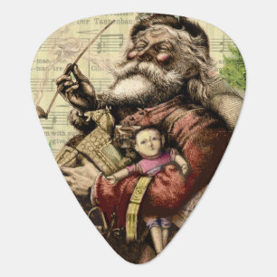 Santa Claus Classic Thomas Nast Illustration  Guitar Pick