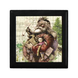 Santa Claus Classic Thomas Nast Illustration  Jewelry Box