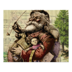 Santa Claus Classic Thomas Nast Illustration  Poster