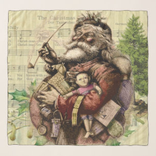 Santa Claus Classic Thomas Nast Illustration  Scarf