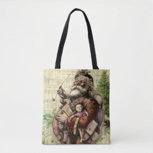 Santa Claus Classic Thomas Nast Illustration Tote Bag