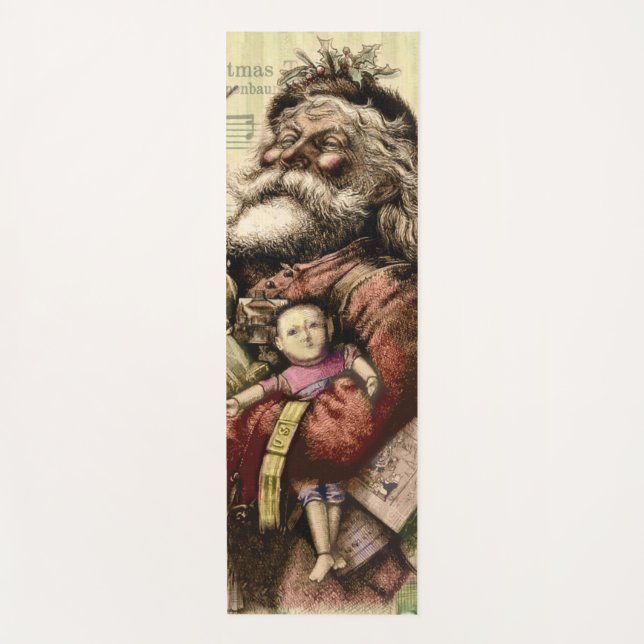 Santa Claus Classic Thomas Nast Illustration  Yoga Mat (Front)
