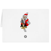 Santa Claus clipart Cards (Back Horizontal)