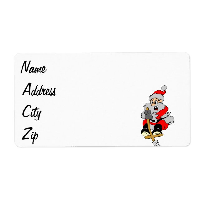 Santa Claus clipart Label (Front)
